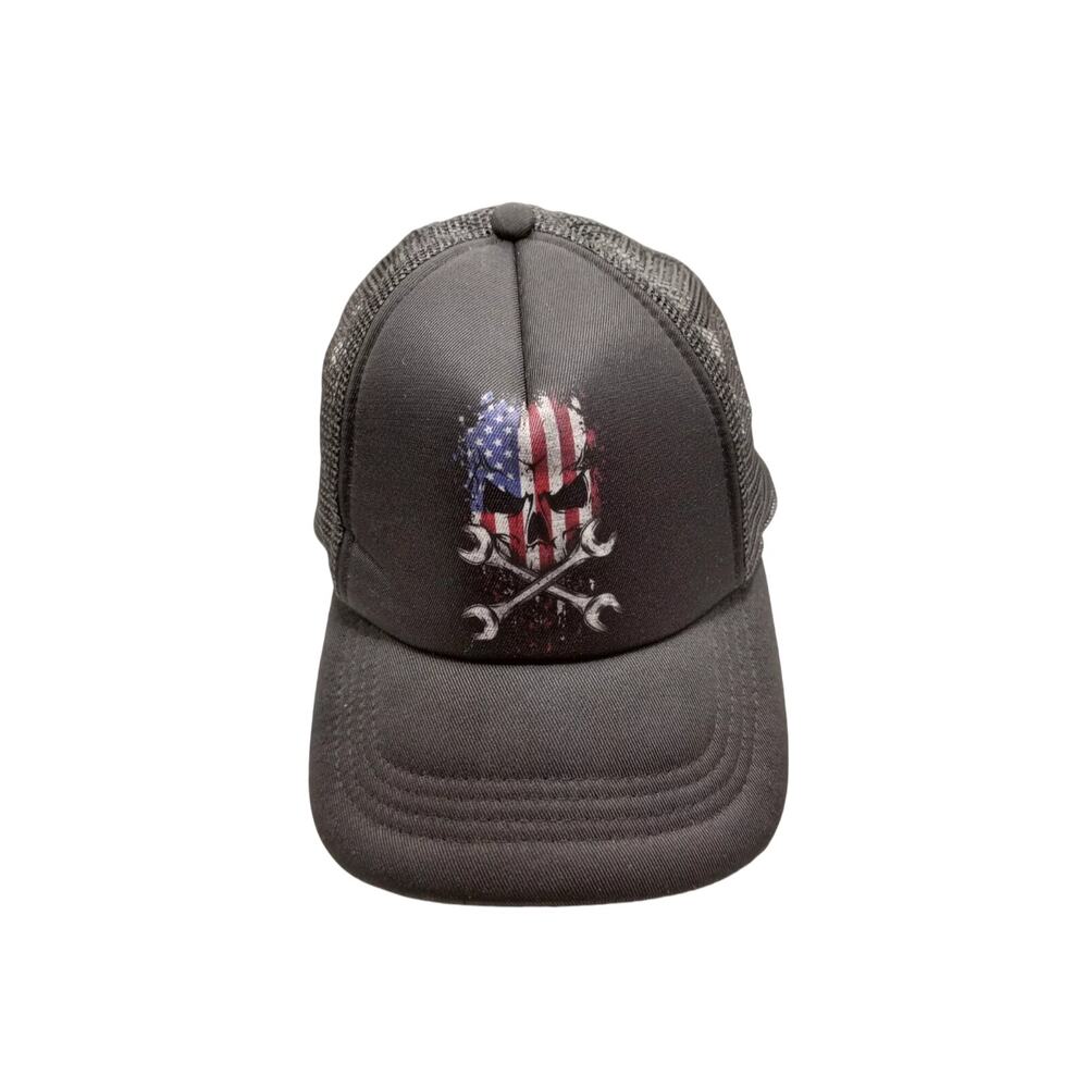 H3 Headwear Snap‎ Back Baseball Hat American Skull Tool Crossbones